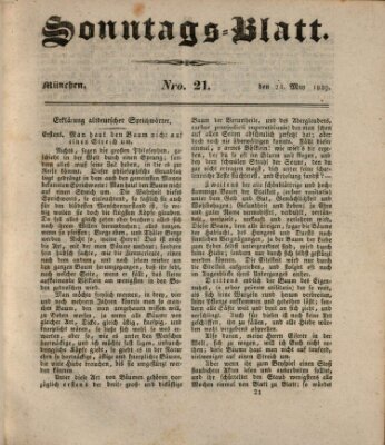 Sonntags-Blatt (Der bayerische Volksfreund) Sonntag 24. Mai 1829