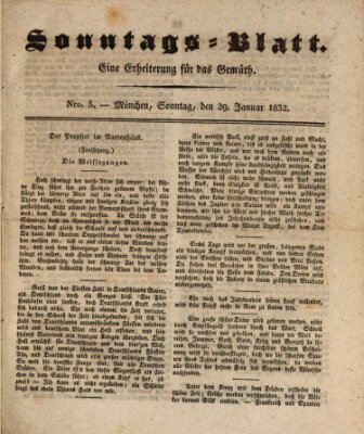 Sonntags-Blatt (Der bayerische Volksfreund) Sonntag 29. Januar 1832