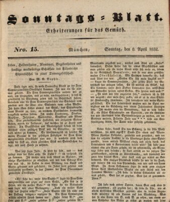 Sonntags-Blatt (Der bayerische Volksfreund) Sonntag 8. April 1832