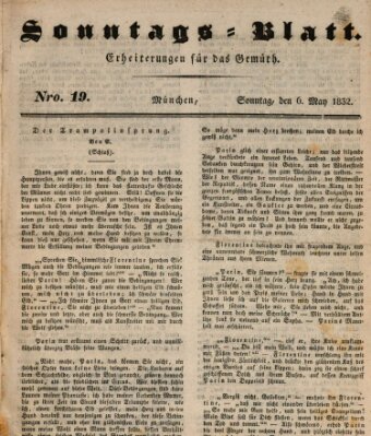 Sonntags-Blatt (Der bayerische Volksfreund) Sonntag 6. Mai 1832