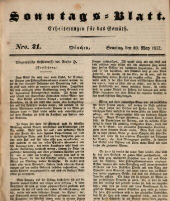 Sonntags-Blatt (Der bayerische Volksfreund) Sonntag 20. Mai 1832