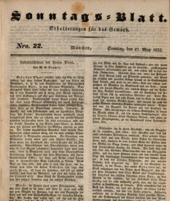 Sonntags-Blatt (Der bayerische Volksfreund) Sonntag 27. Mai 1832