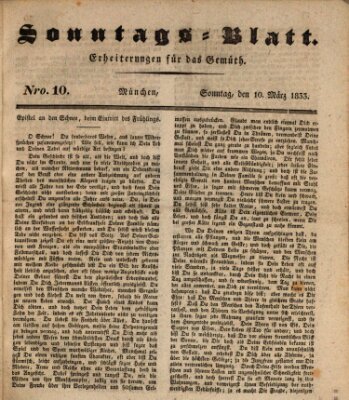 Sonntags-Blatt (Der bayerische Volksfreund) Sonntag 10. März 1833