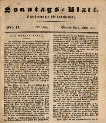 Sonntags-Blatt (Der bayerische Volksfreund) Sonntag 17. März 1833