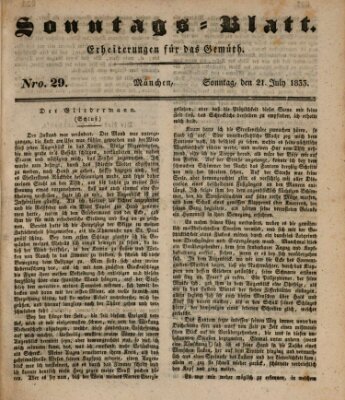 Sonntags-Blatt (Der bayerische Volksfreund) Sonntag 21. Juli 1833