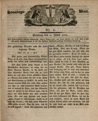 Sonntagsblatt Sonntag 9. Januar 1831