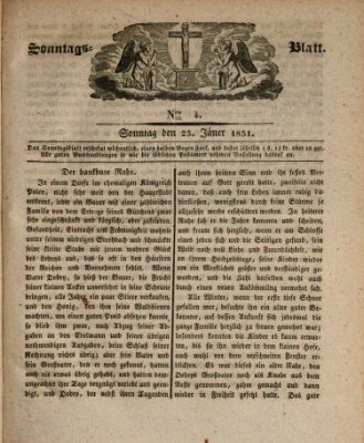 Sonntagsblatt Sonntag 23. Januar 1831