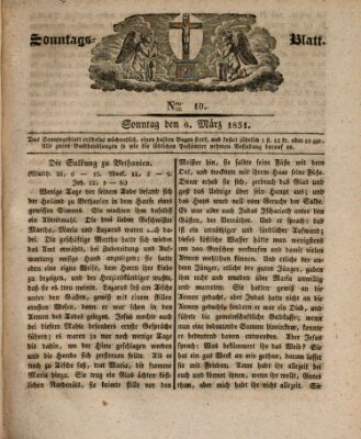 Sonntagsblatt Sonntag 6. März 1831