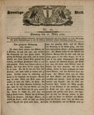 Sonntagsblatt Sonntag 13. März 1831