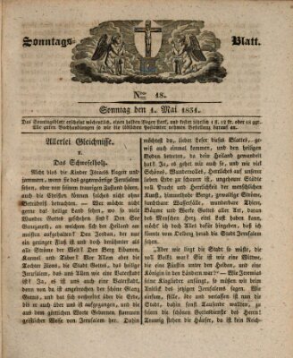 Sonntagsblatt Sonntag 1. Mai 1831