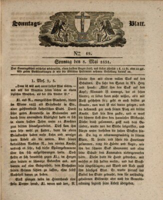 Sonntagsblatt Sonntag 8. Mai 1831