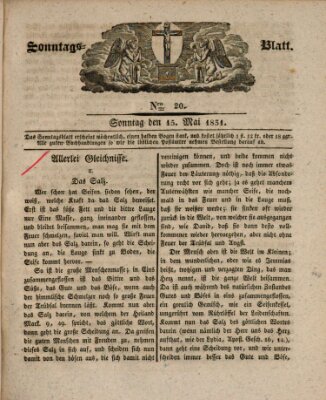 Sonntagsblatt Sonntag 15. Mai 1831