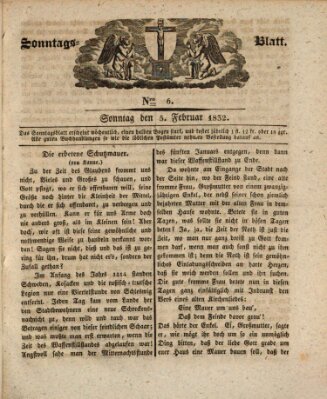 Sonntagsblatt Sonntag 5. Februar 1832