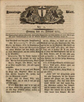 Sonntagsblatt Sonntag 12. Februar 1832