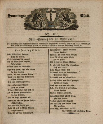 Sonntagsblatt Sonntag 22. April 1832