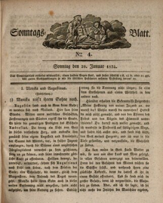 Sonntagsblatt Sonntag 26. Januar 1834