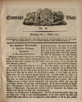Sonntagsblatt Sonntag 2. März 1834