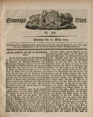 Sonntagsblatt Sonntag 23. März 1834