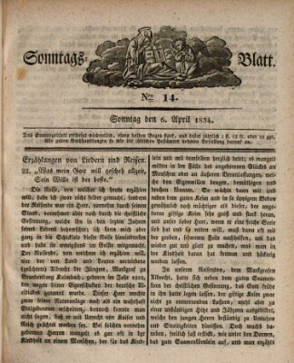 Sonntagsblatt Sonntag 6. April 1834