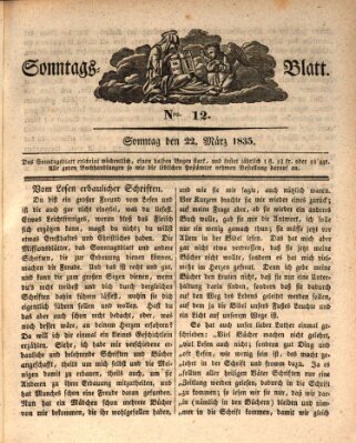 Sonntagsblatt Sonntag 22. März 1835