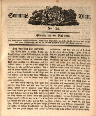 Sonntagsblatt Sonntag 10. Mai 1835