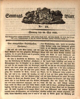 Sonntagsblatt Sonntag 24. Mai 1835