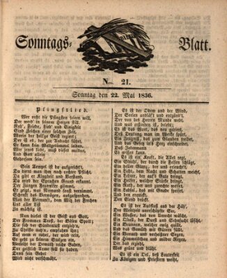 Sonntagsblatt Sonntag 22. Mai 1836