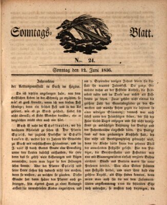 Sonntagsblatt Sonntag 12. Juni 1836