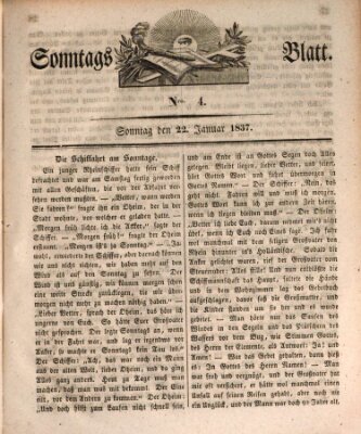 Sonntagsblatt Sonntag 22. Januar 1837