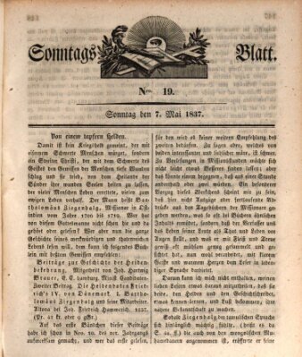 Sonntagsblatt Sonntag 7. Mai 1837