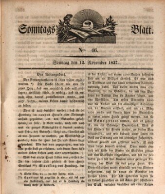 Sonntagsblatt Sonntag 12. November 1837