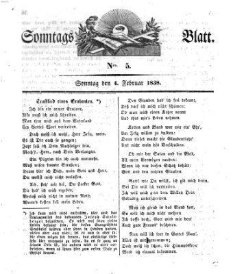 Sonntagsblatt Sonntag 4. Februar 1838