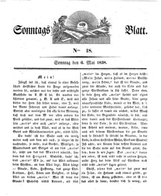 Sonntagsblatt Sonntag 6. Mai 1838