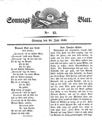 Sonntagsblatt Sonntag 24. Juni 1838