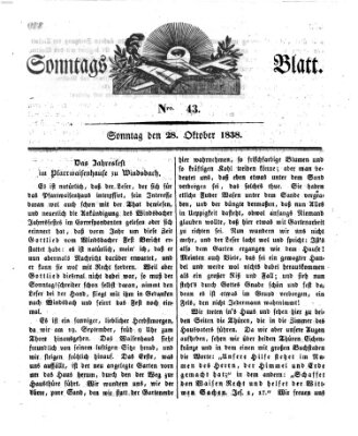 Sonntagsblatt Sonntag 28. Oktober 1838