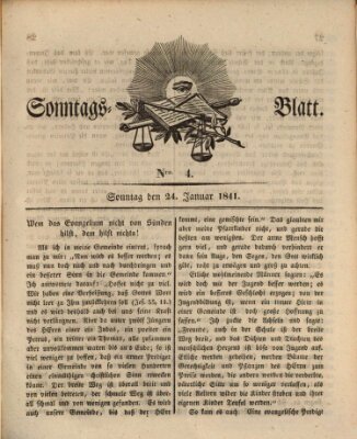 Sonntagsblatt Sonntag 24. Januar 1841