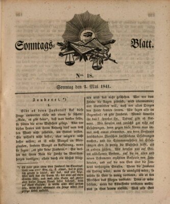 Sonntagsblatt Sonntag 2. Mai 1841