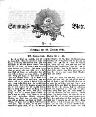 Sonntagsblatt Sonntag 23. Januar 1842