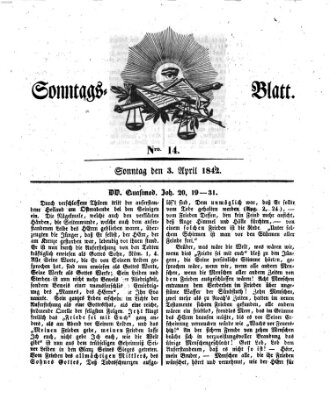 Sonntagsblatt Sonntag 3. April 1842