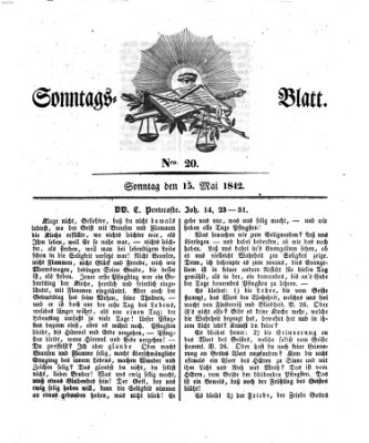 Sonntagsblatt Sonntag 15. Mai 1842