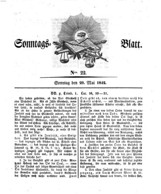 Sonntagsblatt Sonntag 29. Mai 1842