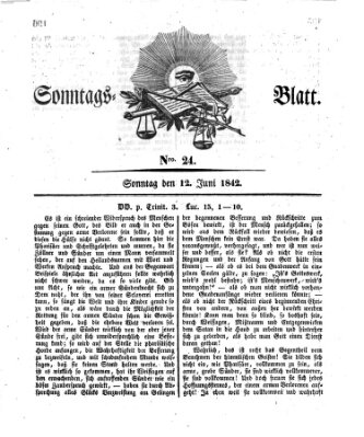 Sonntagsblatt Sonntag 12. Juni 1842