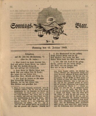 Sonntagsblatt Sonntag 15. Januar 1843