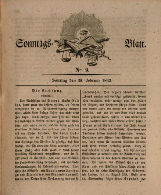 Sonntagsblatt Sonntag 26. Februar 1843