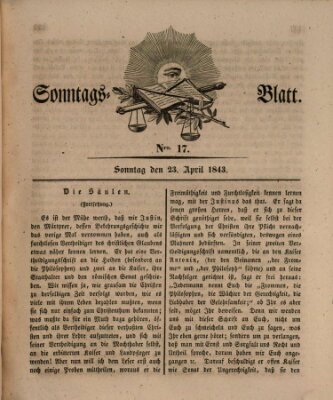 Sonntagsblatt Sonntag 23. April 1843