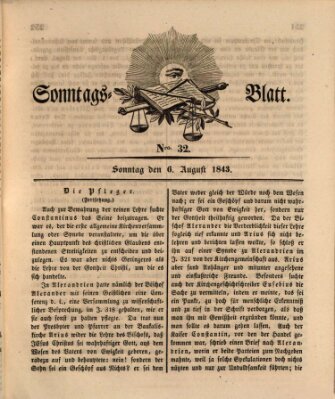 Sonntagsblatt Sonntag 6. August 1843