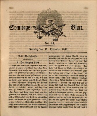 Sonntagsblatt Sonntag 12. November 1843