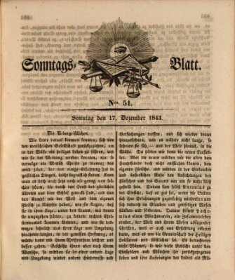 Sonntagsblatt Sonntag 17. Dezember 1843