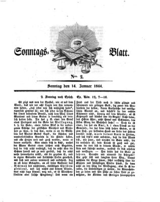 Sonntagsblatt Sonntag 14. Januar 1844