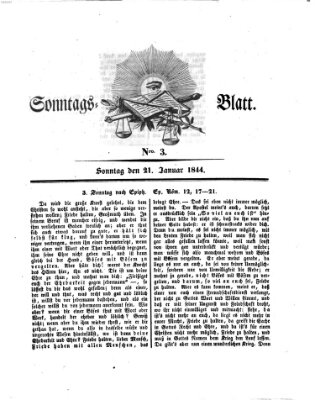 Sonntagsblatt Sonntag 21. Januar 1844